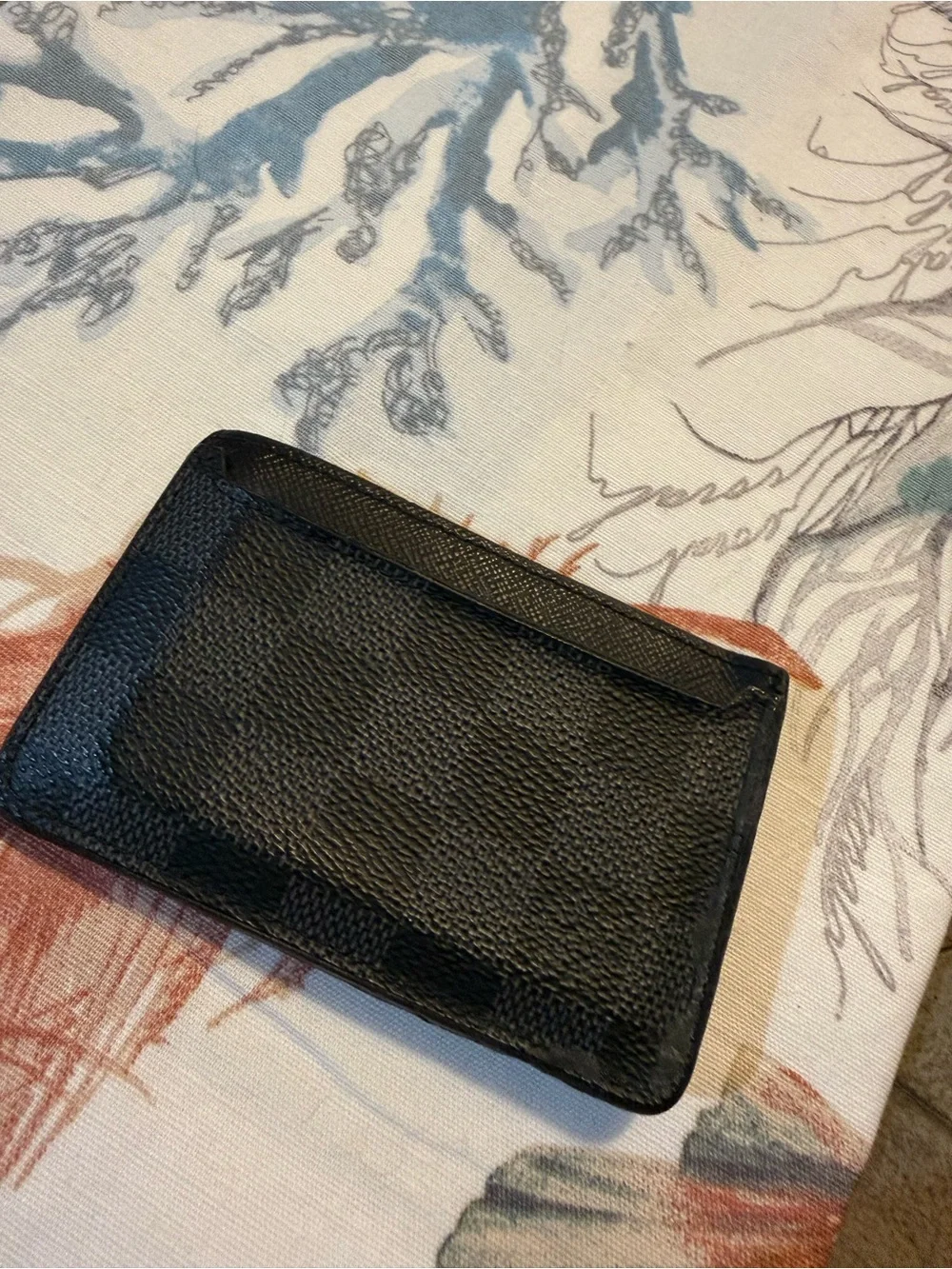Louis Vuitton Black Damier Card Holder